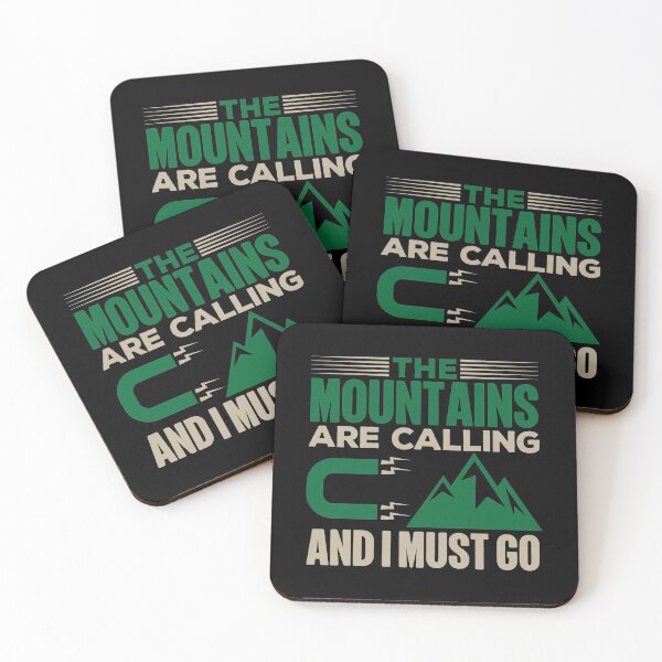 Item preview, Mountains Are Calling And I Must Go | Hiking And Camping designed and sold by GravitiTees.