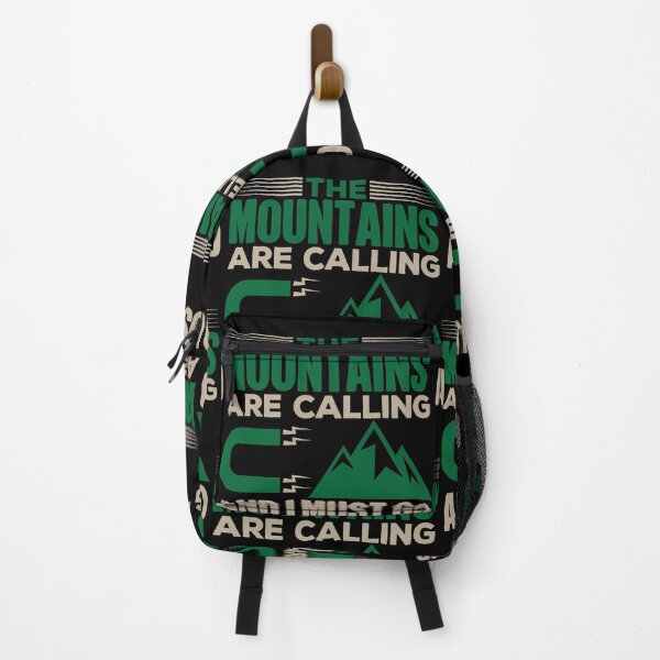 Item preview, Mountains Are Calling And I Must Go | Hiking And Camping designed and sold by GravitiTees.