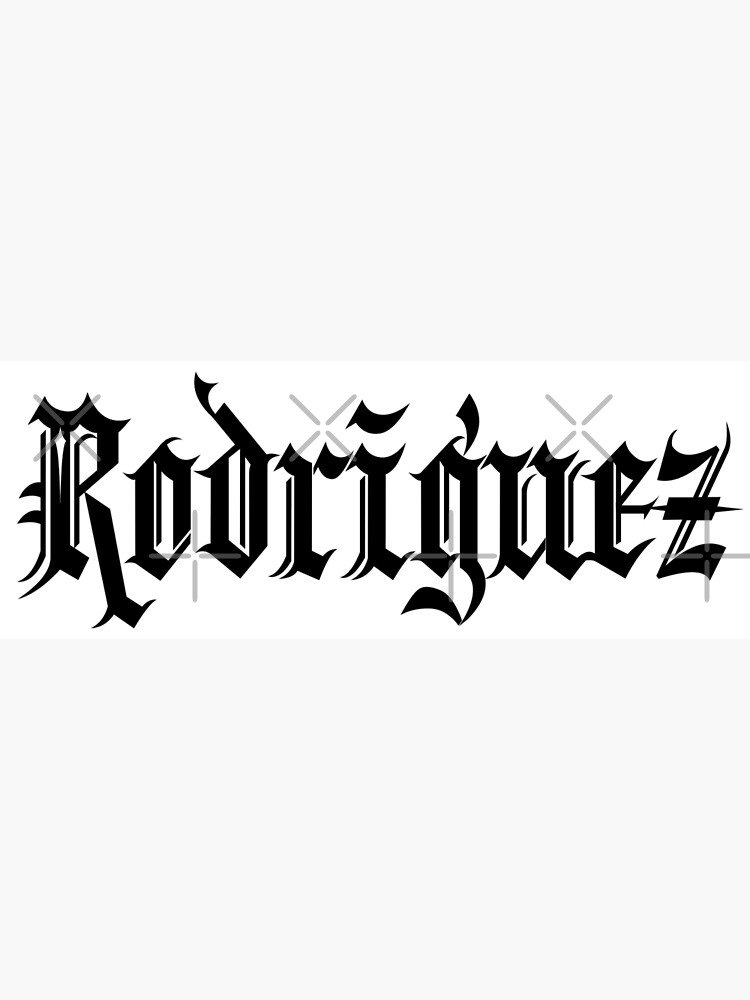 Ricroks Tattoos on Tumblr: Do you know a #rodriguez Tag one. . . Script  tattoo by Rick #ink #highlandpark #90042 #ink #highlandpark #inkmasters...
