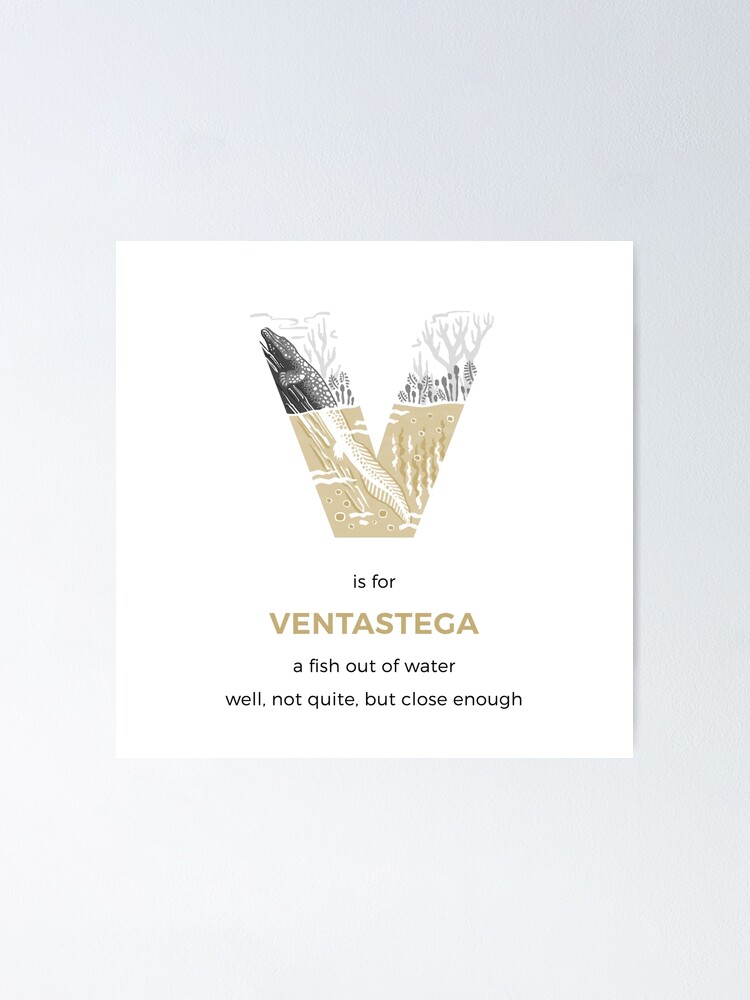 Alternate view of V is for Ventastega Poster