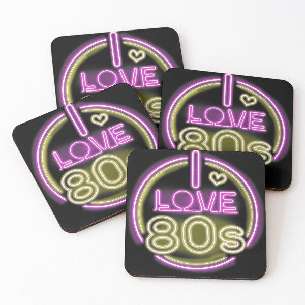 Item preview, Neon Retro I love 80s designed and sold by NorthShirt.