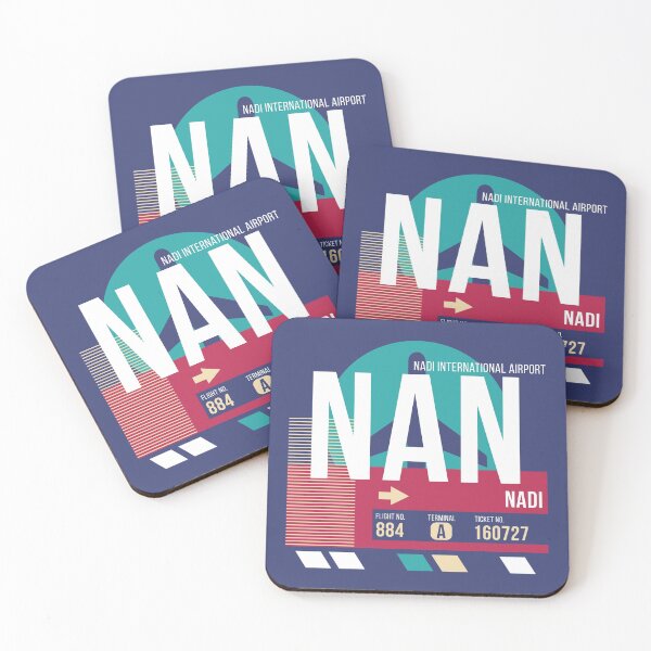 Item preview, Nadi Fiji (NAN) Airport Code Baggage Tag designed and sold by SLAG-Creative.