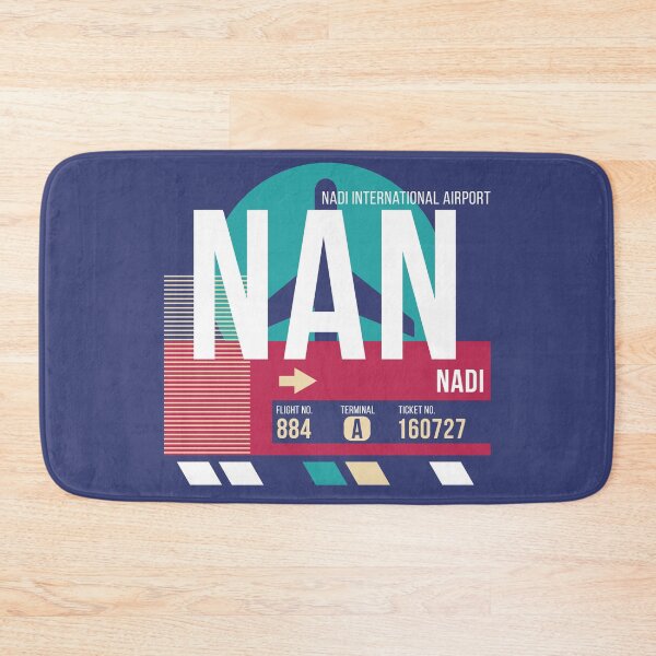 Item preview, Nadi Fiji (NAN) Airport Code Baggage Tag designed and sold by SLAG-Creative.