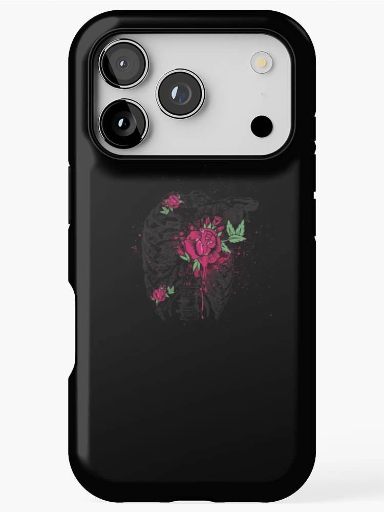 Thumbnail 1 of 4, iPhone Case, Goth Style Roses designed and sold by PrintPress.