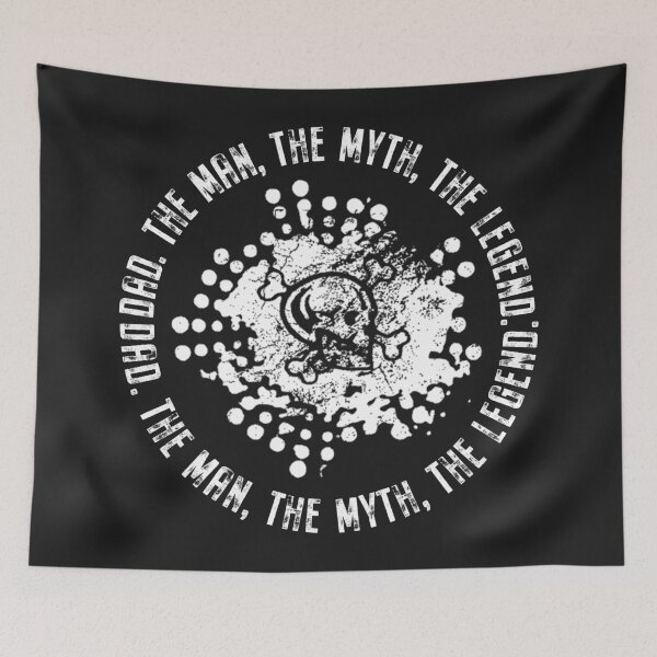 Item preview, Dad The Man The Myth The Legend Skull  designed and sold by DesignsofNote.