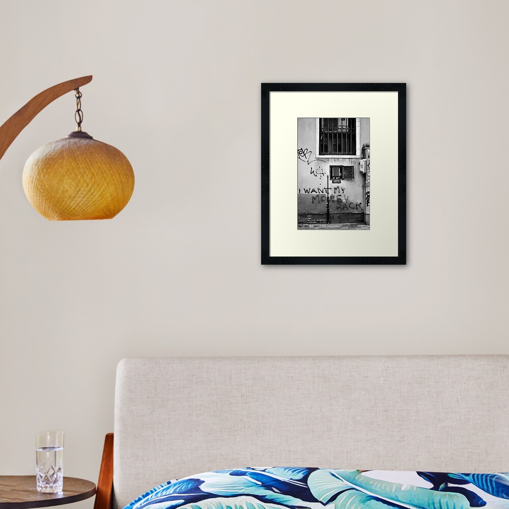 Not Happy! Framed Art Print
