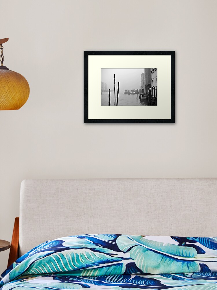 Thumbnail 1 of 7, Framed Art Print, A Foggy Day in Venice designed and sold by Tiffany Dryburgh.