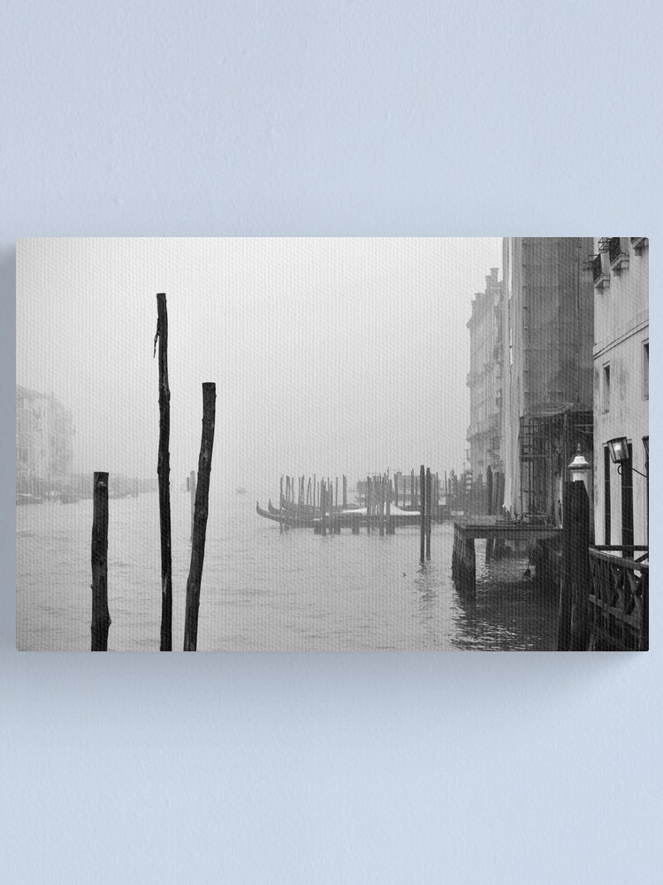Thumbnail 2 of 3, Canvas Print, A Foggy Day in Venice designed and sold by Tiffany.