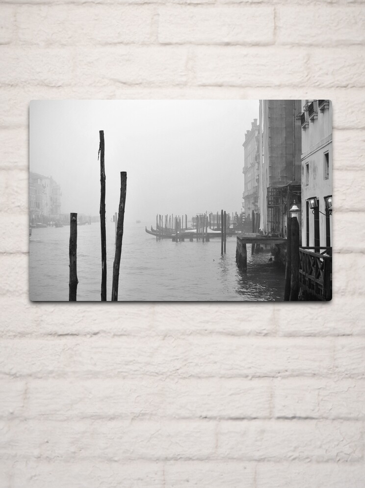 Thumbnail 2 of 4, Metal Print, A Foggy Day in Venice designed and sold by Tiffany Dryburgh.