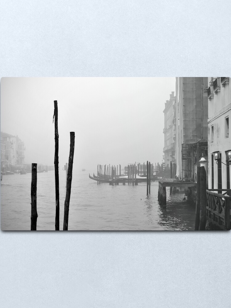 Alternate view of A Foggy Day in Venice Metal Print