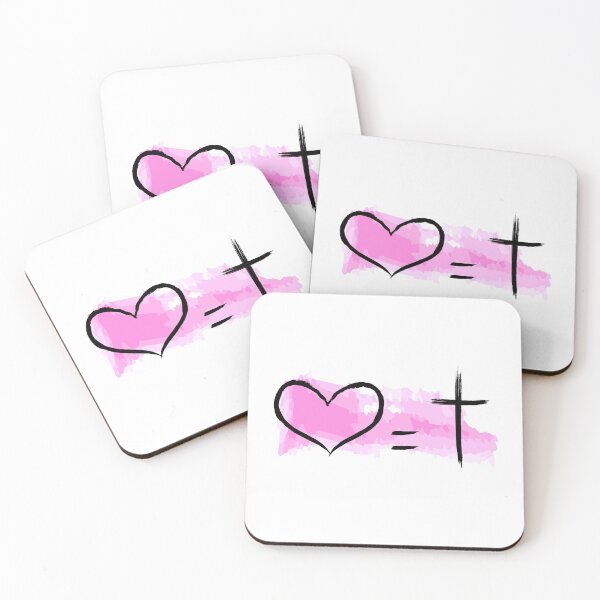 Item preview, Love Equals Cross Pink Watercolor designed and sold by ac-avenue.
