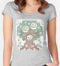 Wood Owl Woods Women's Fitted Scoop T-Shirt