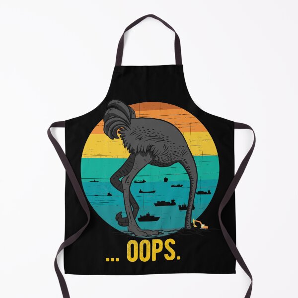 Item preview, Ever Given, Stuck Ship Parody, Funny Suez Canal, Container ship, Trade Disaster, ostrich, bulbous, head in the sand designed and sold by Ransyn Art.