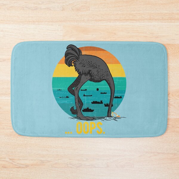 Item preview, Ever Given, Stuck Ship Parody, Funny Suez Canal, Container ship, Trade Disaster, ostrich, bulbous, head in the sand designed and sold by Ransyn Art.