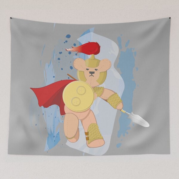 Item preview, The Warrior Teddy Bear designed and sold by grumpyteds.