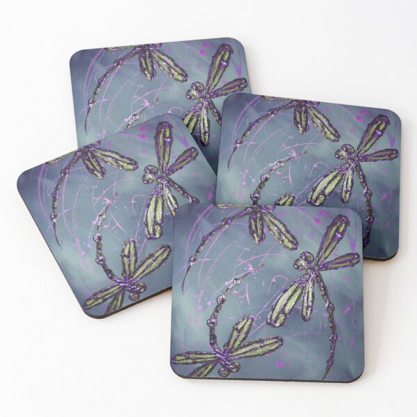 Item preview, Dragonfly Purple Night Flit designed and sold by lyndseyart.