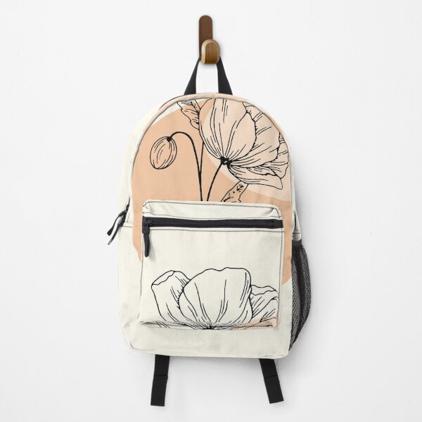 Item preview, Puppy Line Drawing With Beige Geometric Background designed and sold by NaomiBalog.