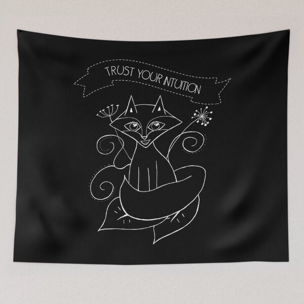 Item preview, Trust Your Intuition Fox Saying designed and sold by AOCreativeProd.