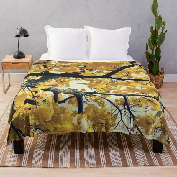 Item preview, Cosy gold autumn maple leaves with instagramlike filter designed and sold by Sharitka.