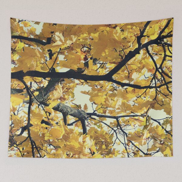 Item preview, Cosy gold autumn maple leaves with instagramlike filter designed and sold by Sharitka.