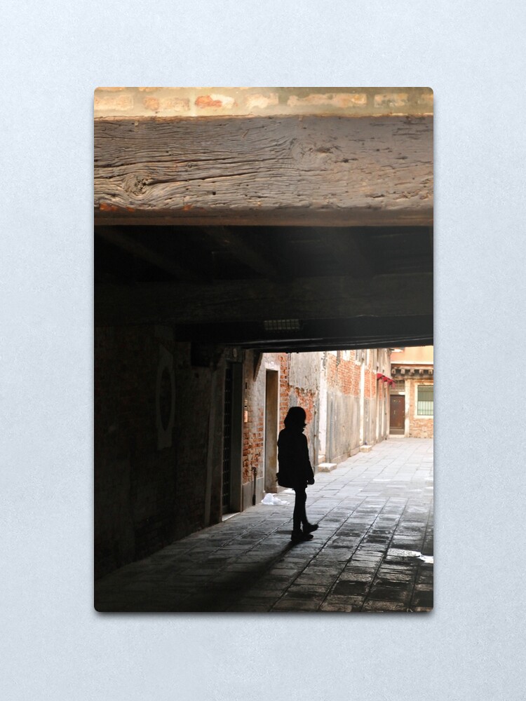 Alternate view of Hesitant Metal Print
