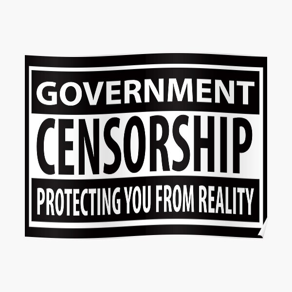 "Censorship" Poster by Uey333 Redbubble