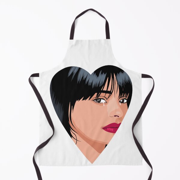 Item preview, Black haired crying woman heart designed and sold by tztrends.