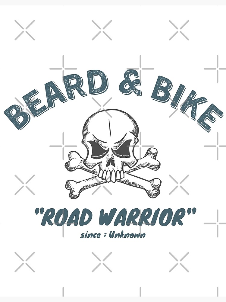 "Beard and Bike" Poster by badassgentleman Redbubble