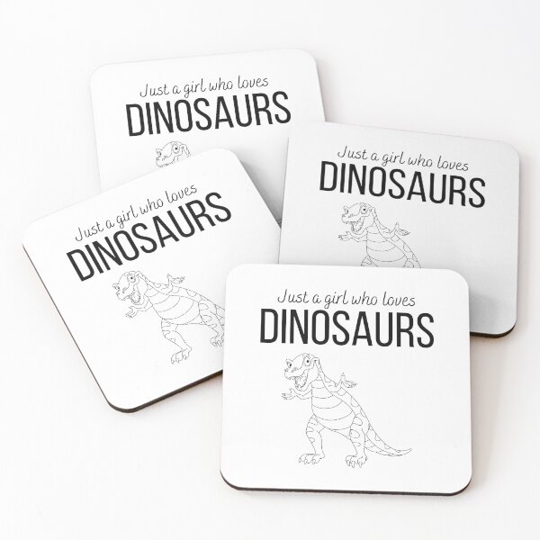 Item preview, Just a girl who loves dinosaurs- dinosaur line art designed and sold by NikitaAg.