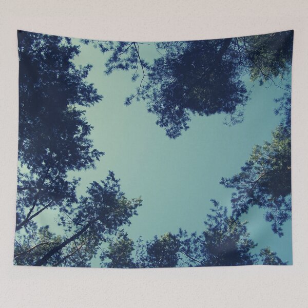 Item preview, Heart in the sky with pines trees instagram filter designed and sold by Sharitka.