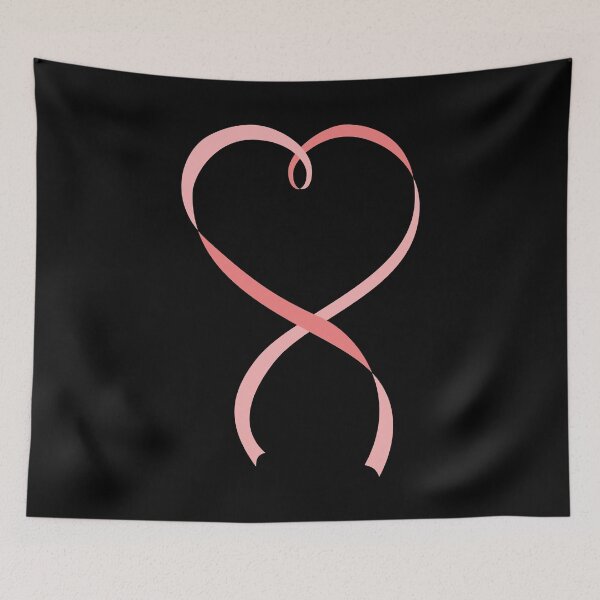 Item preview, Pink Heart Ribbon designed and sold by JSGinfograph.