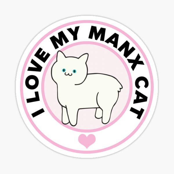Manx Cat Lover T-Shirts Sticker