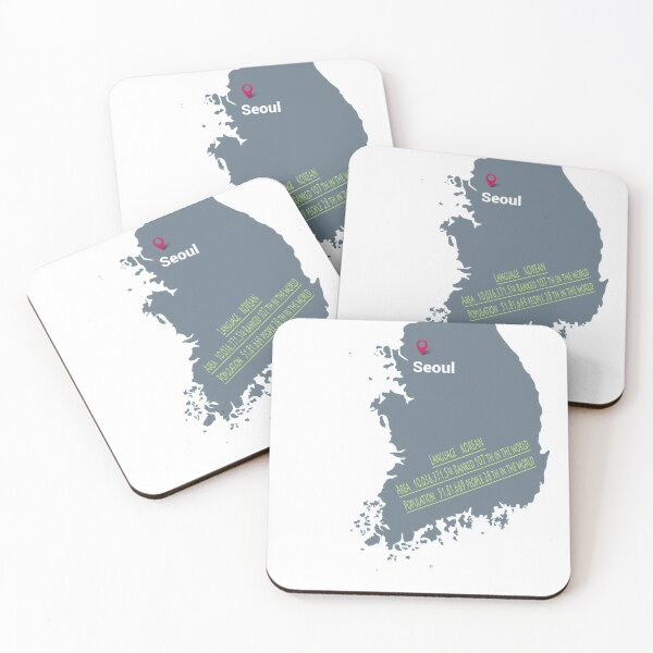Item preview, South Korea graphy Map designed and sold by MAMEplace.