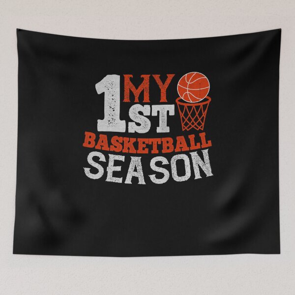 Artikelvorschau, My First Basketball Season - Basketball Geschenk entworfen und verkauft von dm4design.
