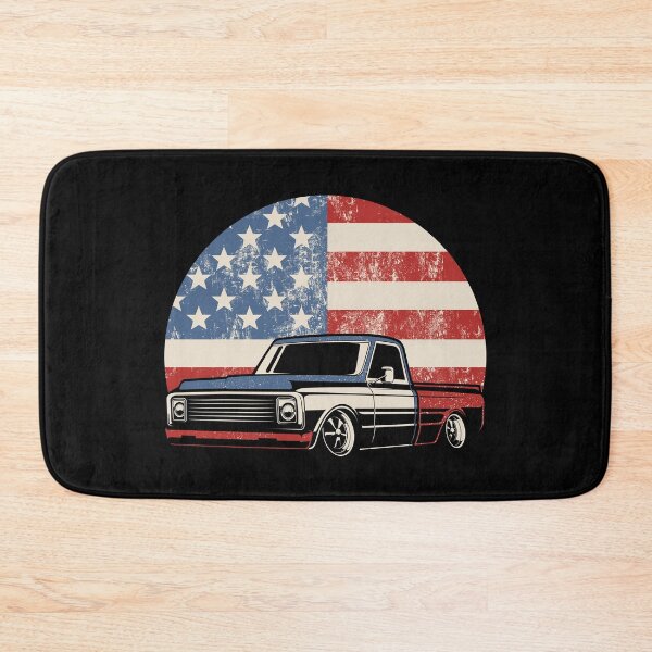 Item preview, Dropped Truck July 4th Flag Slammed Lowrider Lower Truck designed and sold by abulfaruque.