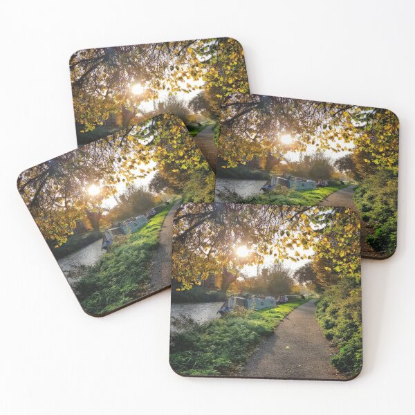 Item preview, Kennet & Avon Canal Towpath with Barges Devizes Wiltshire England designed and sold by KALEIDOSCOPE UK.