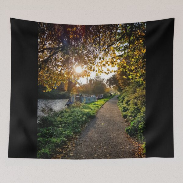 Item preview, Kennet & Avon Canal Towpath with Barges Devizes Wiltshire England designed and sold by KALEIDOSCOPE UK.