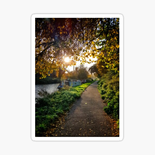 Item preview, Kennet & Avon Canal Towpath with Barges Devizes Wiltshire England designed and sold by KALEIDOSCOPE UK.