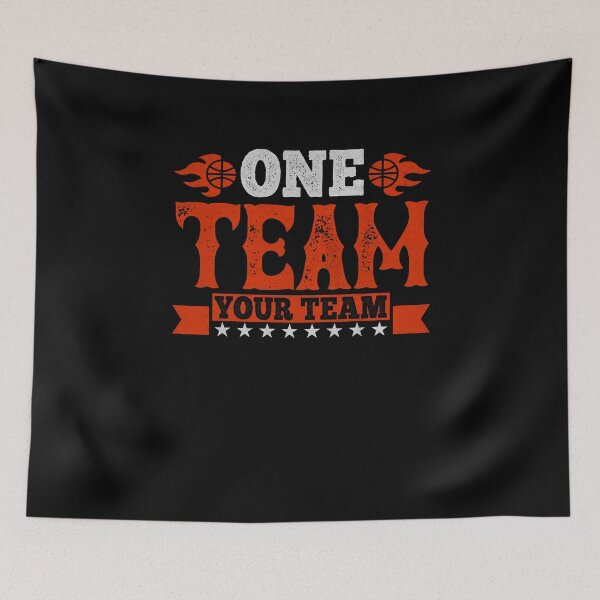 Artikelvorschau, One Team Our Team - Basketball Geschenk entworfen und verkauft von dm4design.