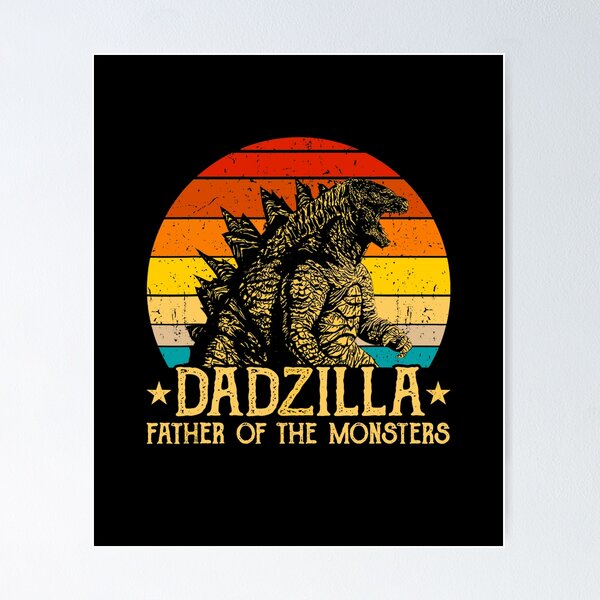 Item preview, Retro Vintage Sunset  Dadzilla Father Of The Monsters  designed and sold by Bosceeday.
