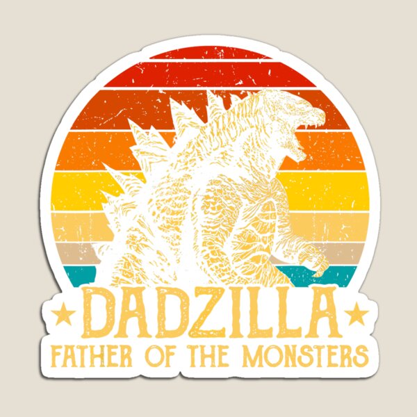 Item preview, Retro Vintage Sunset  Dadzilla Father Of The Monsters  designed and sold by Bosceeday.