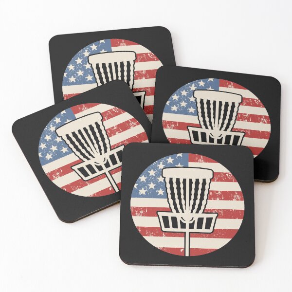 Item preview, American Disc Golfer Flag Patriotic Frisbee Golfing Basket designed and sold by abulfaruque.