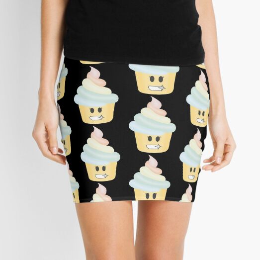 Roblox Smile Mini Skirts Redbubble - roblox suit cream with blue tie