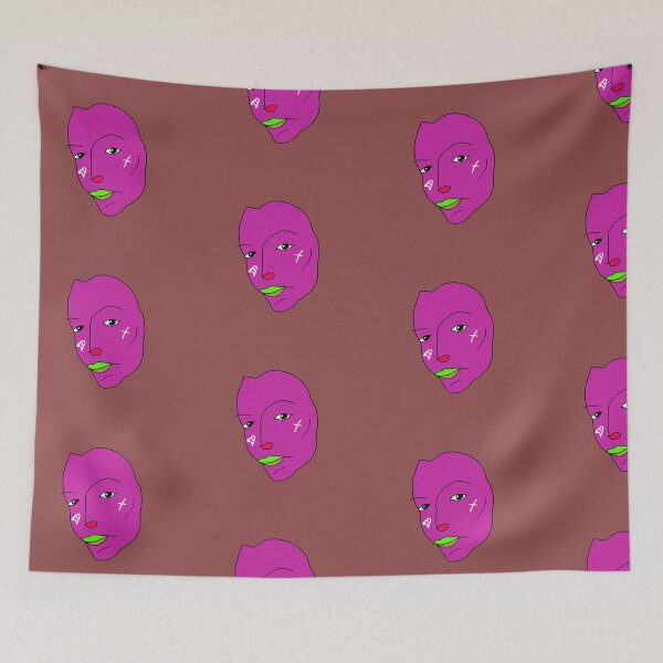 Item preview, Blue faced purple picasso woman designed and sold by Nnone.