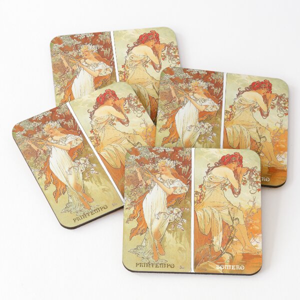 Item preview, Sezonoj de Mucha 1896 designed and sold by MirindaMondo.