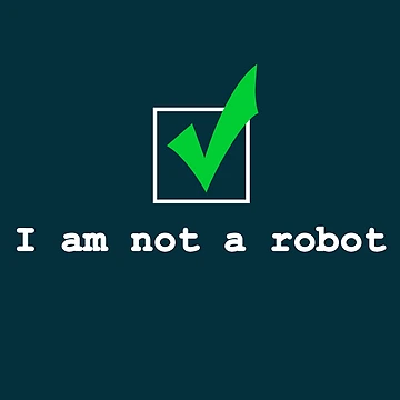Artwork thumbnail, I AM NOT A ROBOT by WibbleDesign