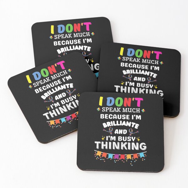 Item preview, I Dont Speak Much Brilliant Autism Autistic Boys Girls Gift For Kids designed and sold by anassrida.