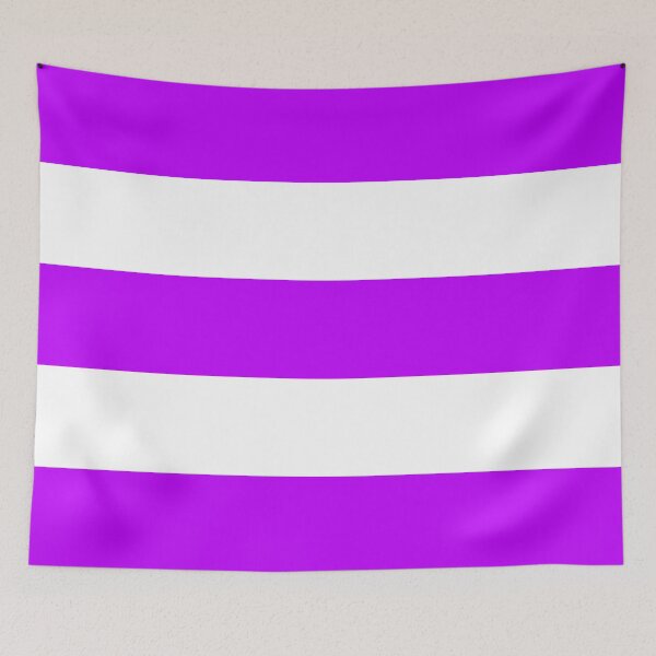 Item preview, Large HOT PURPLE and WHITE Horizontal STRIPES  designed and sold by RachelMacht.