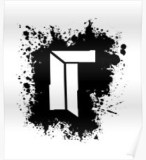 Titan Splat - Black Poster