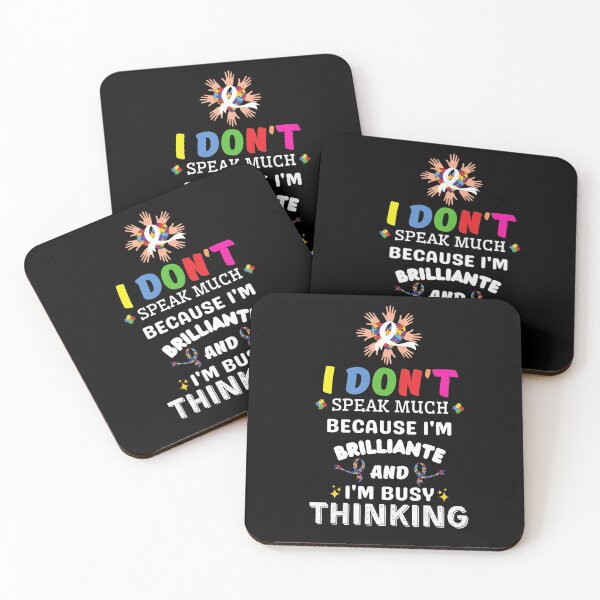 Item preview, I Dont Speak Much Brilliant Autism Autistic Boys Girls Gift For Kids designed and sold by anassrida.